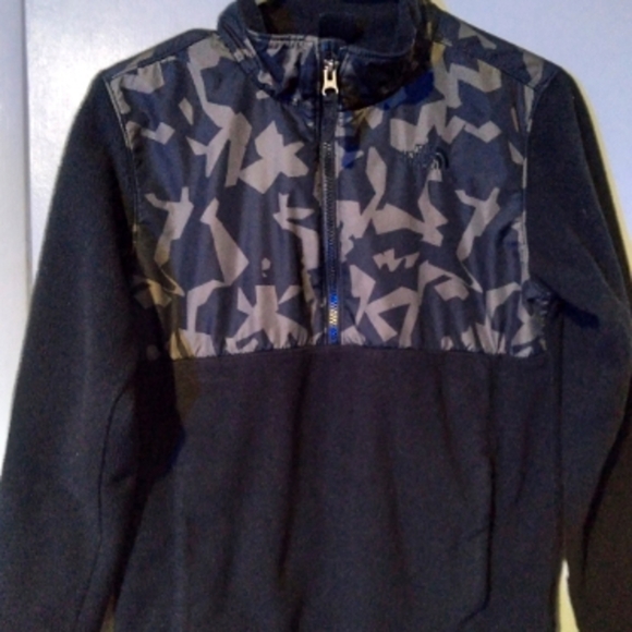 Northface black/camo fleece boys Lg - Picture 1 of 3